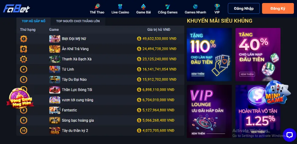 rich888 code Đa dạng trò chơi